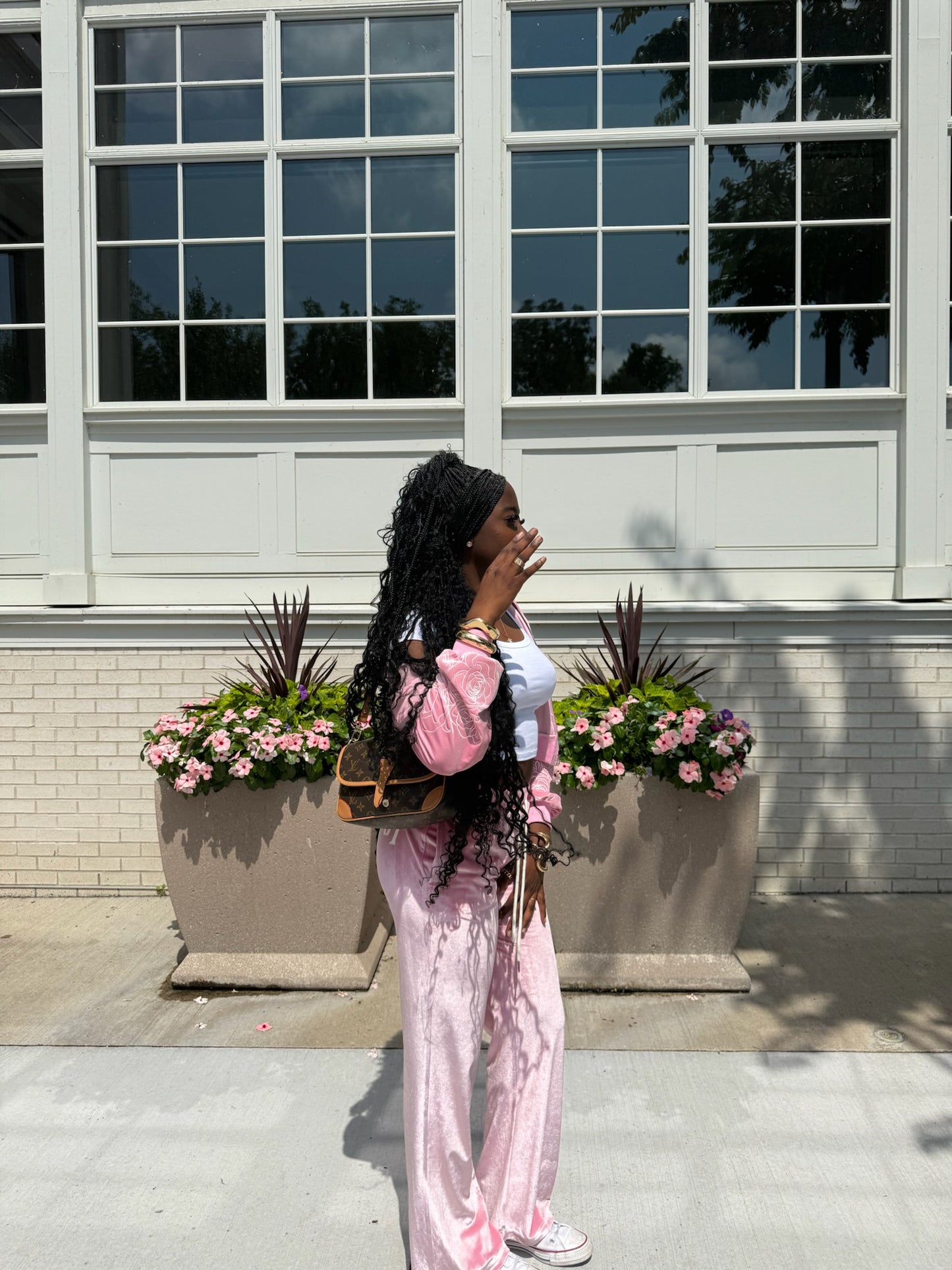 Cherry Blossom Tracksuit Pants