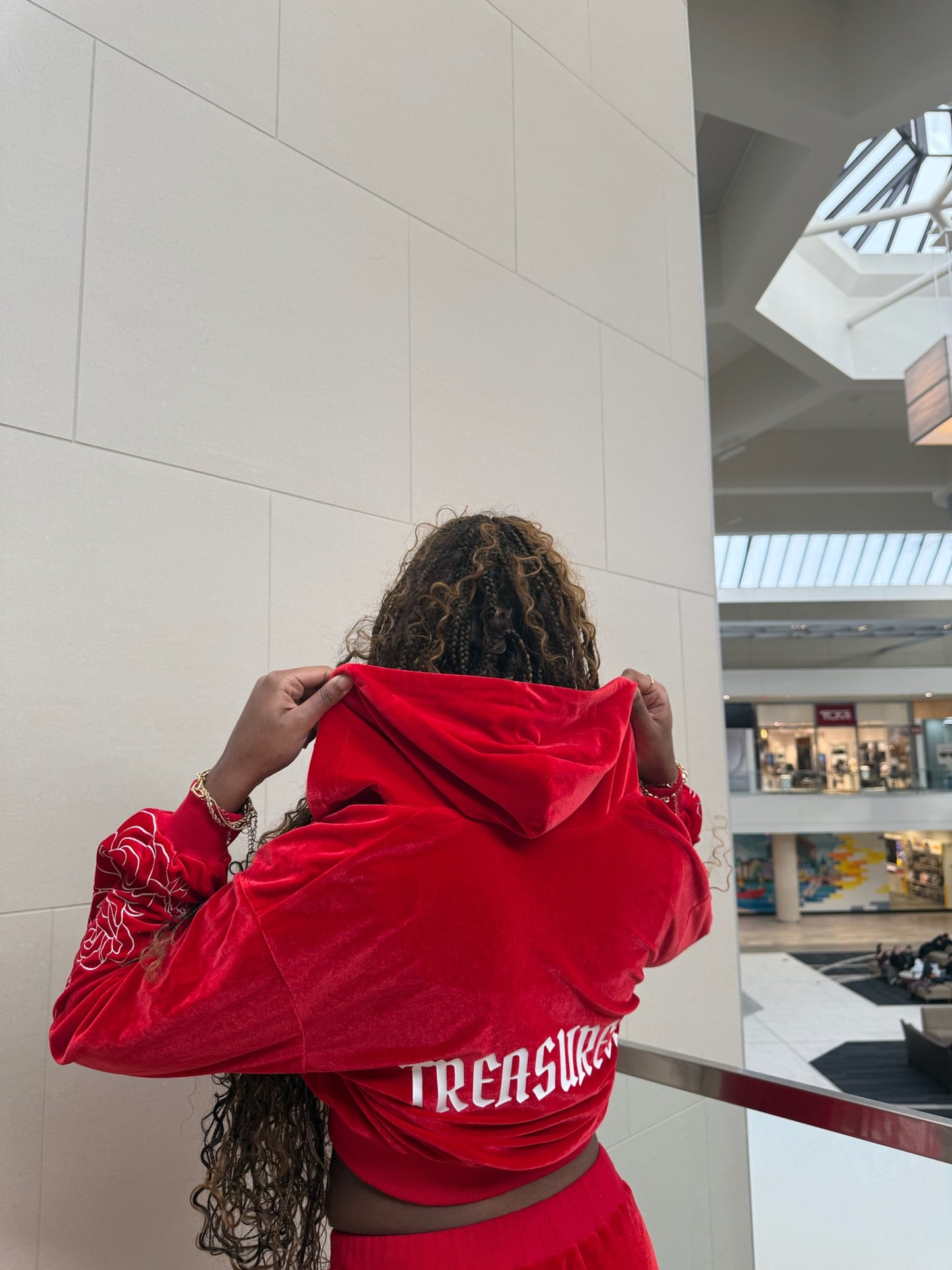 Roséy Red Tracksuit Hoodie